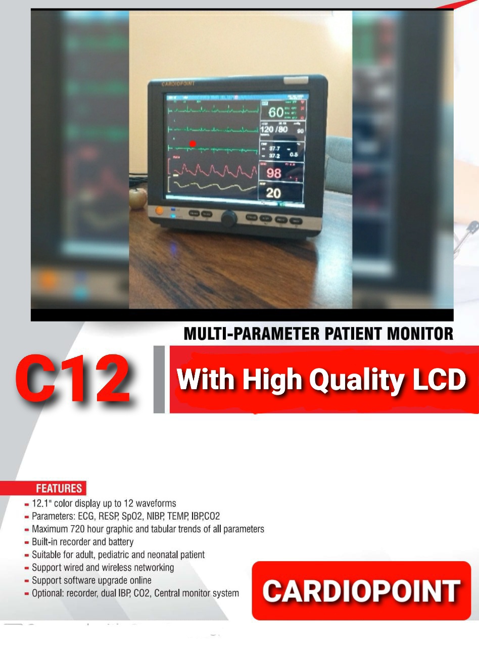 Cardiopoint C12 advanced multi-parameter patient monitor